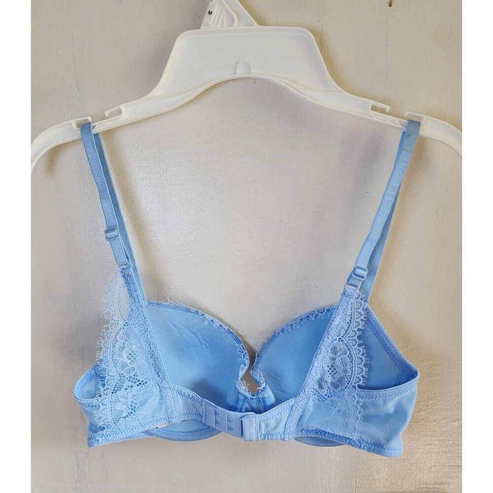 NWOT Auden Women's Blue Underwire Push-Up Bra Adjustable Straps Size 32B - Picture 3 of 4
